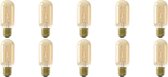 CALEX - LED Lamp 10 Pack - LED Buislamp - Filament T45 - E27 Fitting - Dimbaar - 4W - Warm Wit 2100K - Amber