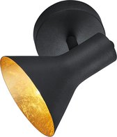 LED Plafondspot - Iona Nana - E14 Fitting - 1-lichts - Rond - Mat Zwart - Aluminium