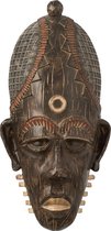 J-Line Masker Lang Afrika Poly Bruin