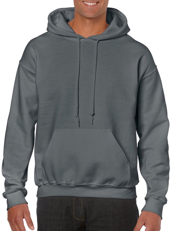 Gildan Zware Blend Volwassen Unisex Hooded Sweatshirt / Hoodie (Houtskool)