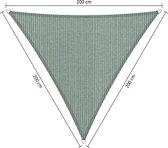 Shadow Comfort® Gelijkzijdige driehoek schaduwdoek - UV Bestendig - Zonnedoek - 200 x200 x 200 CM - Country Blue