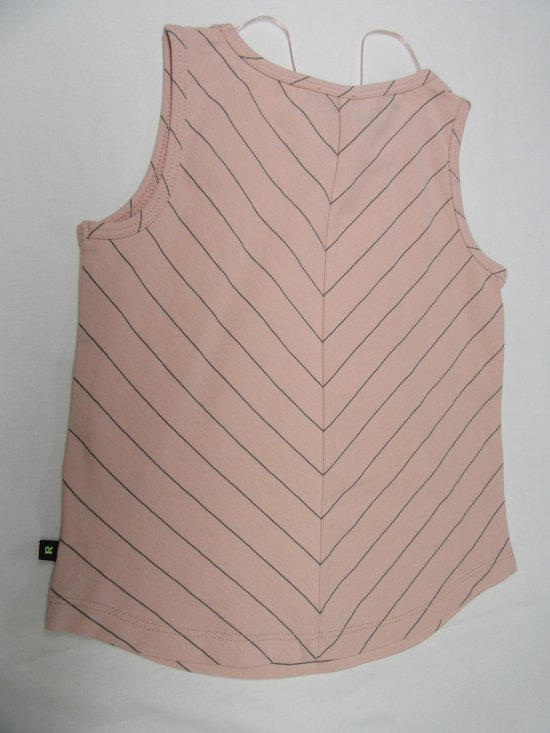 rumbl , meisje, t-shirt zonder mouw , topje , rose lijntje grijst , 104 / 110 - Rumbl