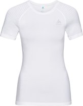 Odlo Bl Top Crew Neck S/S Performance Light Dames Sportshirt - White - Maat XL