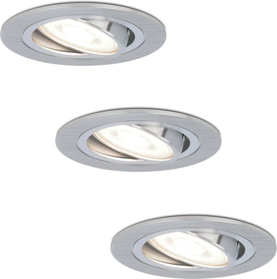 LEDVION Sevilla Inbouwspot Set - 6x 5W Dimbare LED Spots - Vierkant