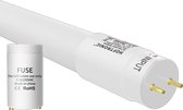 10x LED TL buis 120 cm 18 Watt 2340lm 4000K Flikkervrij incl. starter 130lm/W T8 (G13)