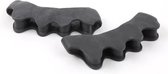 Hallux Valgus - teenspreider - teencorrector - hallux valgus grote teencorrector - Zwart 2 stuks