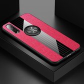 Voor Vivo IQOO Neo XINLI Stikstof Textuur Schokbestendig TPU beschermhoes met ringhouder (rood)