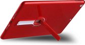 Schokbestendige glitter pc + TPU beschermhoes met houder voor iPad 10.2 & 10.2 (2020) (rood)