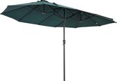 Parasol - Zonnescherm - Met handslinger - Donkergroen - 460 cm