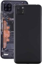 Originele batterij achterkant met cameralensafdekking voor Huawei Y5p (zwart)