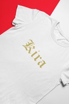 KIRA Sierletters Death Note T-Shirt- Wit - Yagami Light - Manga - Anime Merchandise - Cadeau voor geeks - Unisex Maat XL