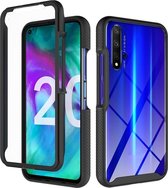 Voor Huawei Honor 20 / nova 5T Sterrenhemel Effen Kleur Serie Schokbestendig PC + TPU Beschermhoes (Zwart)