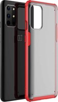 Voor OnePlus 8T Vierhoekige schokbestendige TPU + pc-beschermhoes (rood)