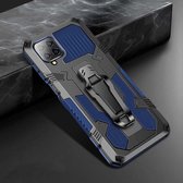 Voor Samsung Galaxy A12 Armor Warrior schokbestendige pc + TPU beschermhoes (koningsblauw)
