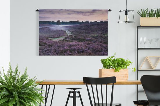 Tenture murale - Tissu mural - Brume dans la bruyère - 150x100 cm - Tapisserie murale