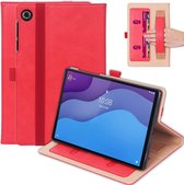 Luxe stand flip cover hoes - Lenovo Tab M10 HD Gen 2 (2e Generatie)- Rood
