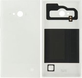 Effen kleur plastic batterij achterkant voor Nokia Lumia 730 (wit)