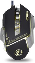 Let op type!! iMICE V9 USB 7 knoppen 4000 DPI Wired optische kleurrijke Backlight Gaming muis voor Computer PC Laptop (zwart)