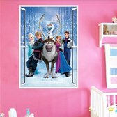 Frozen muursticker - 3D Frozen muursticker 70x50cm - Elsa muursticker - Anna muursticker - muursticker kinderen