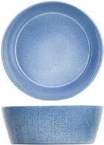 Cosy & Trendy Sajet-Blue - Slakom - D20xh7,2cm - Keramiek - (Set van 3) en Yourkitchen E-kookboek