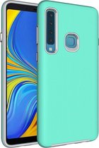 Mobigear Anti-Slip Hardcase Hoesje - Geschikt voor Samsung Galaxy A9 (2018) - Turquoise