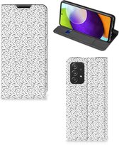 Telefoon Hoesje Geschikt voor Samsung Galaxy A52/A52s 5G Flipcase Stripes Dots
