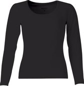 MOOI! Company -T-shirt Arlette lange mouw - O-Hals - Aansluitend model - Kleur Zwart - XS