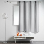 Douceur d'intérieur gordijn , polyester , 140 x 180 cm. ,  ringen. grijs