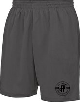 FitProWear Heren Korte broek / sportbroek - Donkergrijs - Maat XXL/2XL - Sportbroek - Korte sportbroek - Sportshort - Cool Short - Trainingsbroek - Broek Polyester - Sweatshort - G