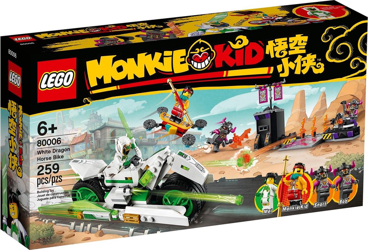 LEGO Monkie Kid™ Motor witte draak en paard - 80006