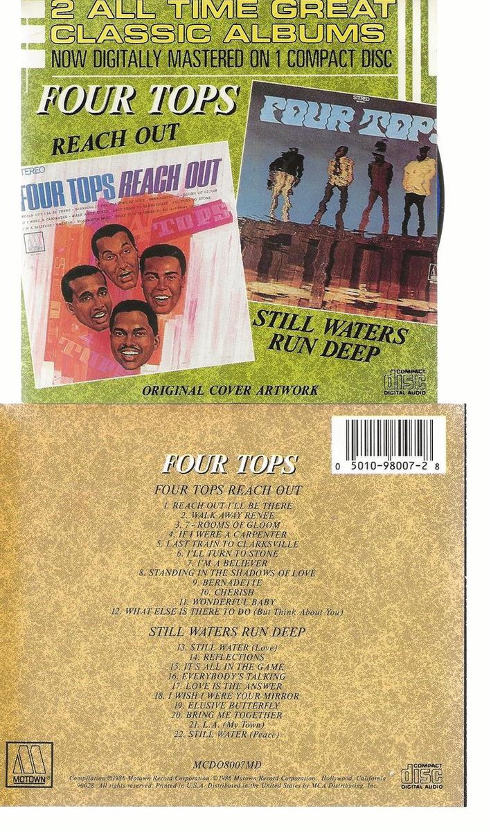 Four Tops - Reach Out / Still Waters Run Deep - Cd