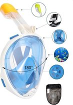 Pro-Care Full Face Snorkelmasker - Met GoPro Bevestiging - 180 Graden Zicht - Duikmasker - Duikbril - Universal Fit Size XL