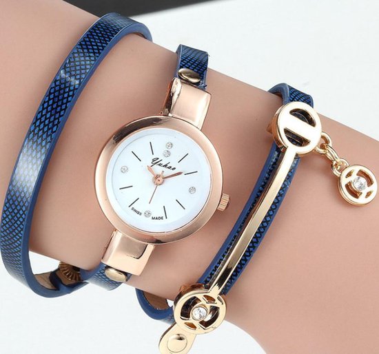 Yuhao Horloge Armband Blauw