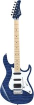 Cort G250 transparant blue matching headstock - Elektrische gitaar - blauw