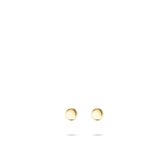 Jewels Inc. - Oorbellen - Oorstekers - Rondje Glad - 4mm Breed - 14 Karaat Geelgoud