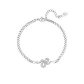 Armband Shiny Serpent - Slang Snake - Yehwang Armband Zilver