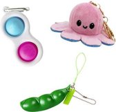 Sleutelhanger toys pakket | onder de 15 euro |  pop it | mood octopus
