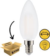Proventa Longlife LED Kaarslamp Opaal - E14 fitting - Voordeelverpakking - ⌀ 35 mm - 6 x LED lamp