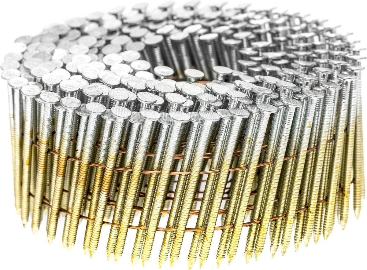 Everwin Draadgebonden Coilnagels | 2.8 x 75 mm | Ring RVS bolkop | 1500 stuks