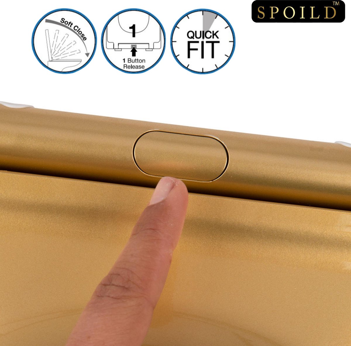Toiletbril soft close/quick release