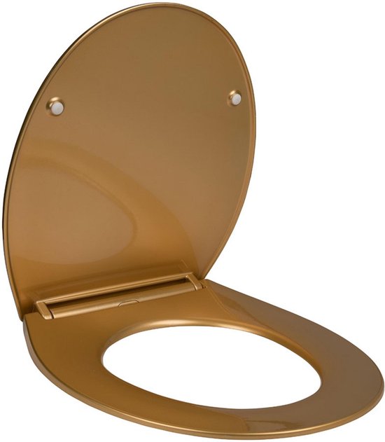 - Gouden /goud kleur - O Shape - Soft WC bril - 1- Click... bol.com