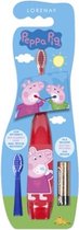 Peppa Pig Elektrische Tandenborstel op batterijen voor kinderen. Inclusief 2 opzetborstels