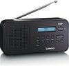 Lenco PDR-015BK - Draagbare DAB Radio met FM en DAB+ ontvangst - LCD-scherm en Koptelefoon aansluiting - Zwart