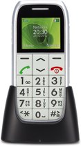 Profoon PM-595 Big Button GSM - Met alarmknop en oplaadstation - Zilver