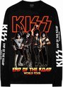 Kiss Longsleeve shirt -XL- End Of The Road Tour Zwart