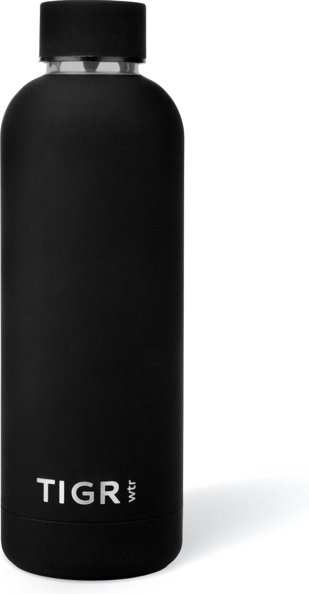 TIGR The Minimalist - Thermosfles in Roestvrij Staal RVS - Drinkfles - 500ML - Zwart