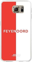 6F hoesje - geschikt voor Samsung Galaxy S6 -  Transparant TPU Case - Feyenoord - met opdruk #ffffff