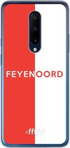 6F hoesje - geschikt voor OnePlus 7 Pro -  Transparant TPU Case - Feyenoord - met opdruk #ffffff