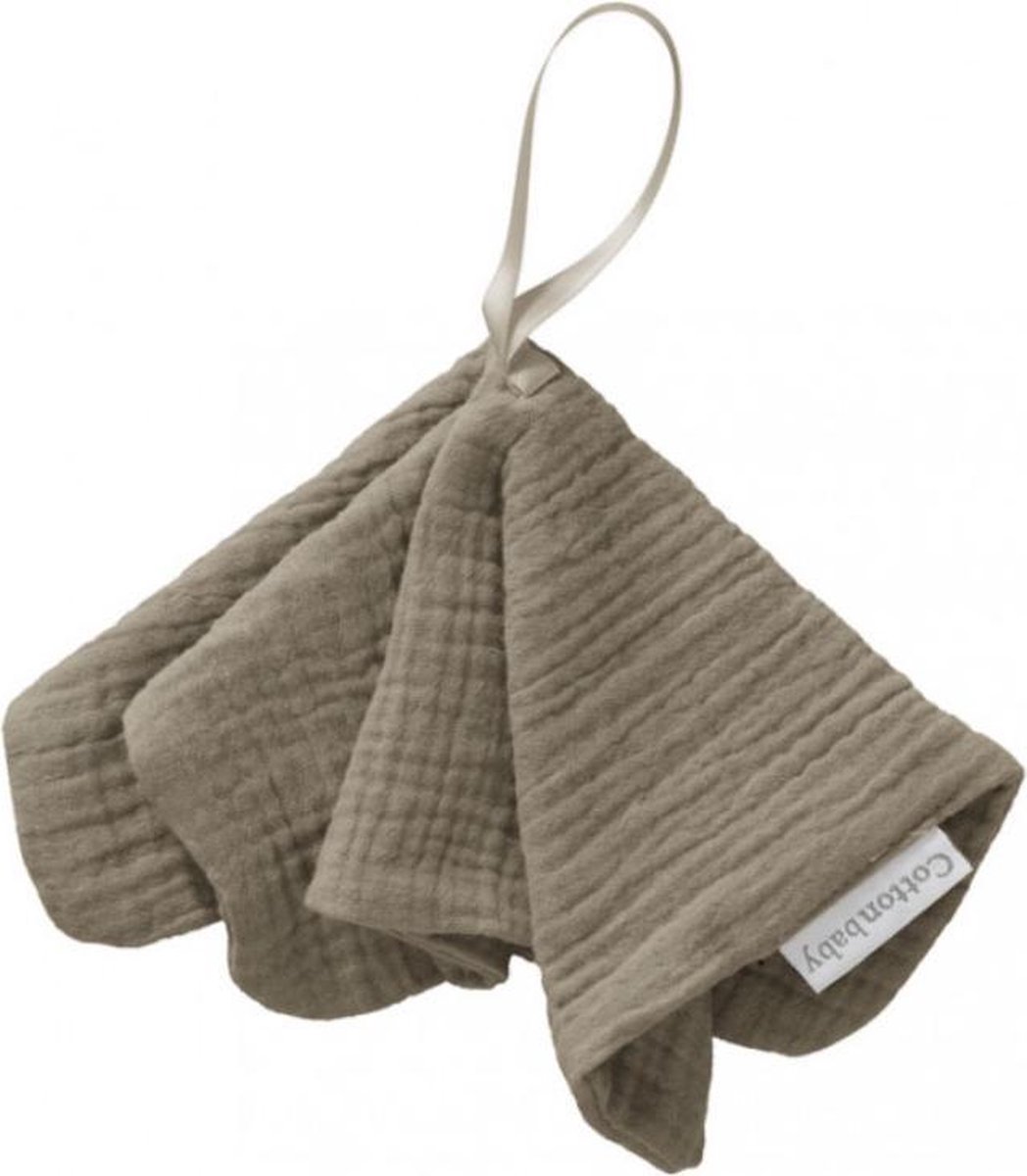 Cottonbaby speendoekje - Cottonsoft - taupe