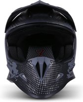Soxon SKC-34 grijs titanium, kinderhelm, helm kind, motorhelm, scooterhelm, S, 53-54cm hoofdomtrek, 2 3 5 + jaar, ECE